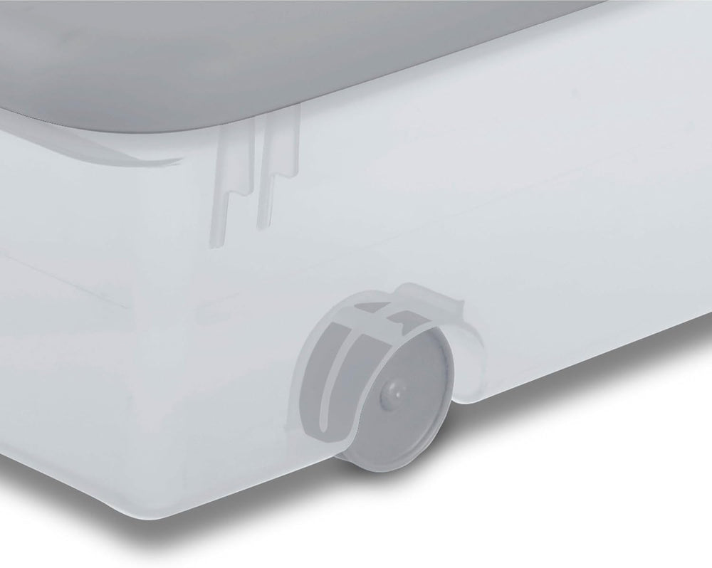 Sterilite Wheeled Latching Box w/Lids for Home & Office, 56 Quart, 4-Pack