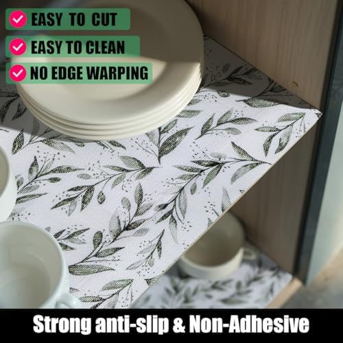 Shelf Liners 24IN x 10FT Non Adhesive and Strong Non-Slip