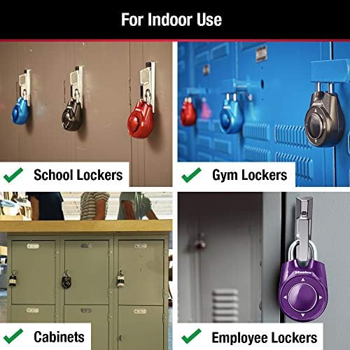 Master Lock 1500iD Set Your Own Directional Combination Padlock, Black