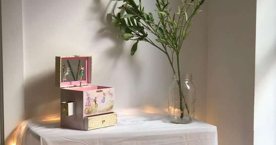 Enchantmints Fairy Music Box for Girls Spins to Music 4 Pullout Drawers