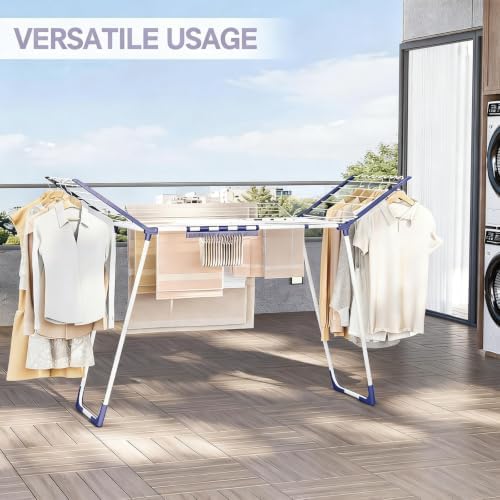 APEXCHASER Clothes Drying Rack, Drying Rack Large Space with 4 Wings