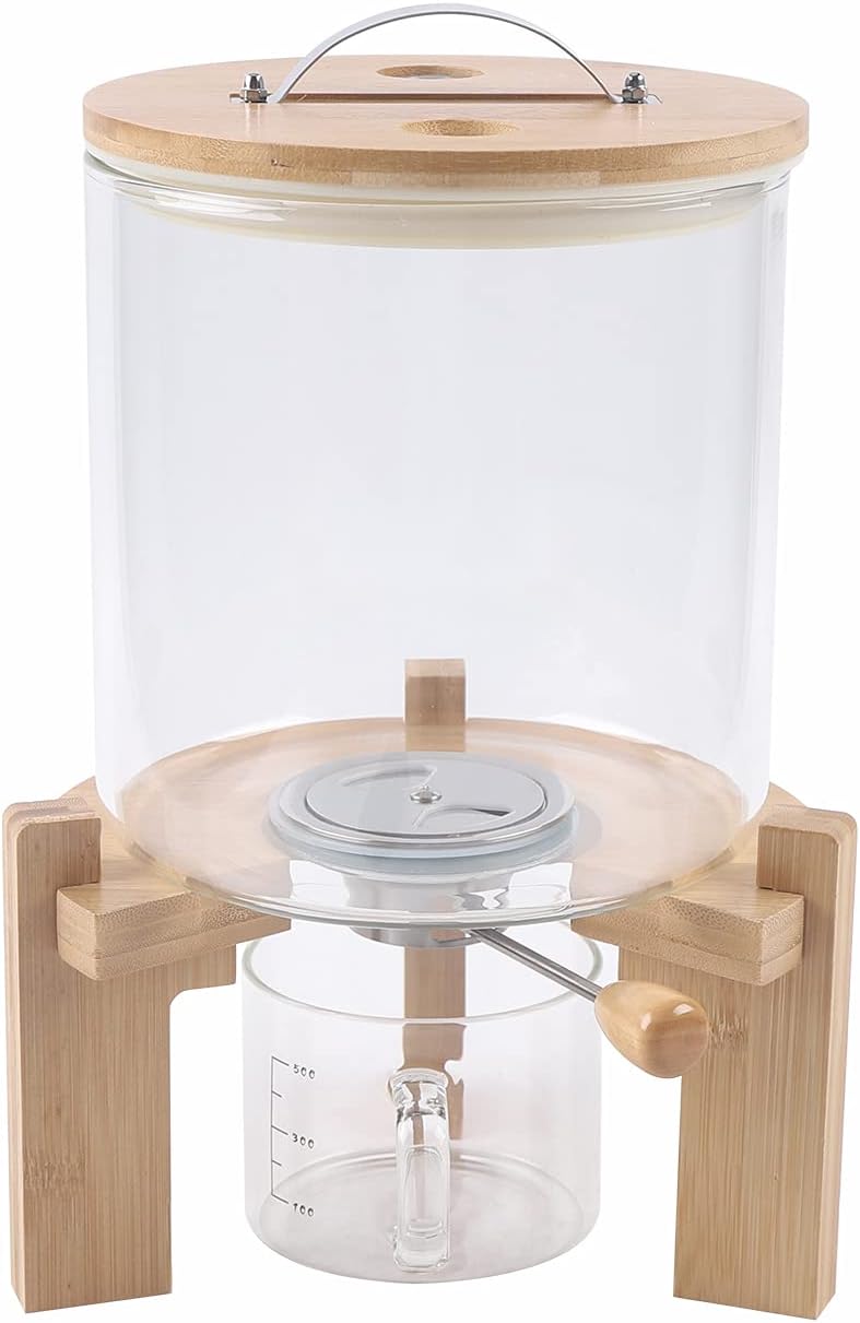 Rice Dispenser Food Dispenser Rice Bucket, Rice Storage Dry Food Dispenser Gr...