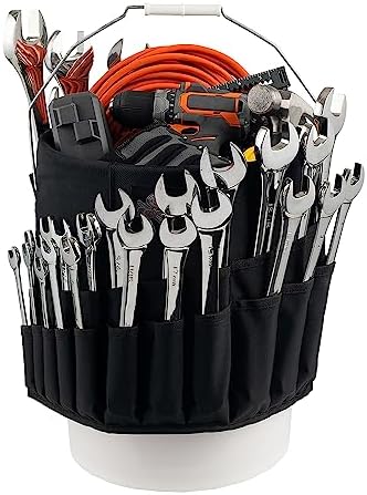 Bucket Boss Wrench Boss Bucket Tool Organizer in Black, AB30020