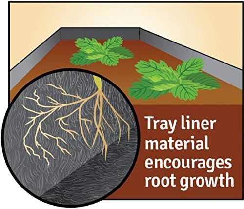 Smart Pot Tray Liner, Raised Bed Flood, 3 ft x 3 ft x 1 ft (36" x 36&quo...
