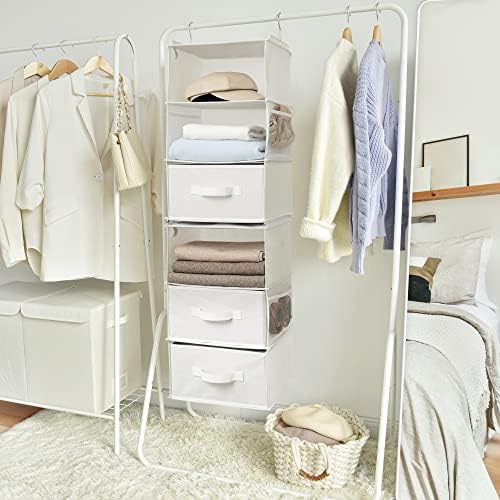 GRANNY SAYS Hanging Closet Organizer, 5 Drawers, 6 Shelves, 4 Pockets