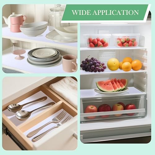 Cabinet Shelf Liners 24 Inch Wide X 20 Ft Non-Slip Drawer Mat for Kitchen Cab...