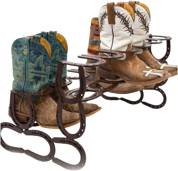 Horseshoe Boot Rack