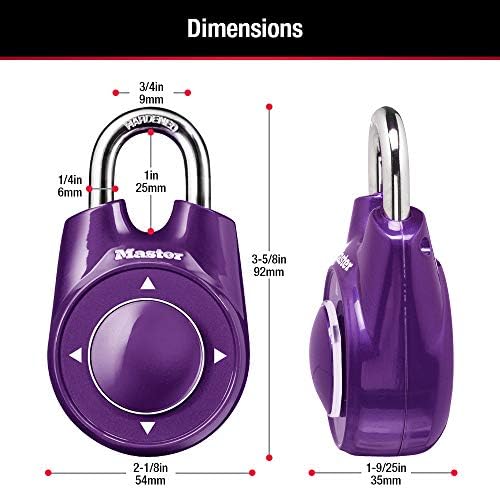 Master Lock Directional Combination Lock, Set Your Own Directional Lock, Comb...