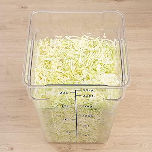Restaurantware Met Lux 22 Quart Brine Buckets 10 Square Marinating Containers...