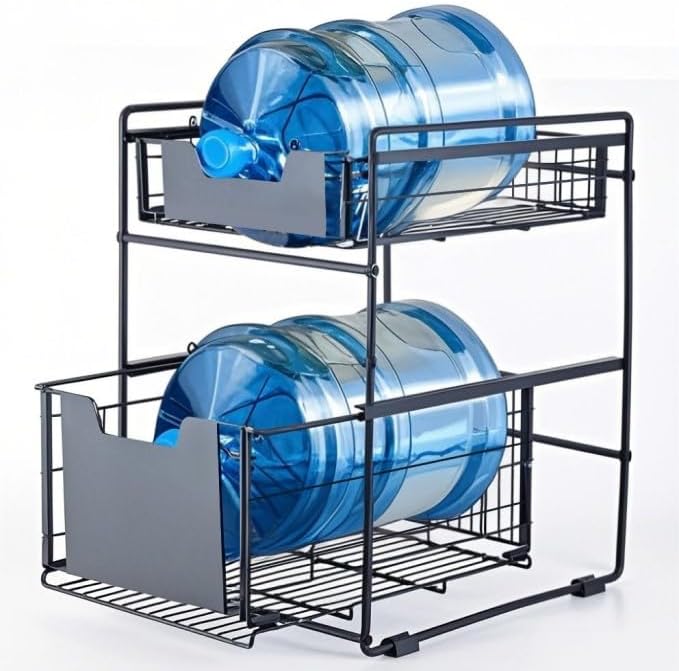 2 Tier Under Sink Organizer,Slide Out Kitchen Cabinet Organizer,Pull Out Pant...