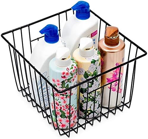 Slideep Wire Metal Basket Bin Storage Baskets Modern Farmhouse Food, Vegetabl...