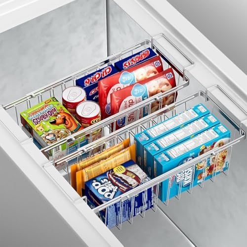 Orgneas Freezer Baskets for Chest Freezer Real Capacity Expandable