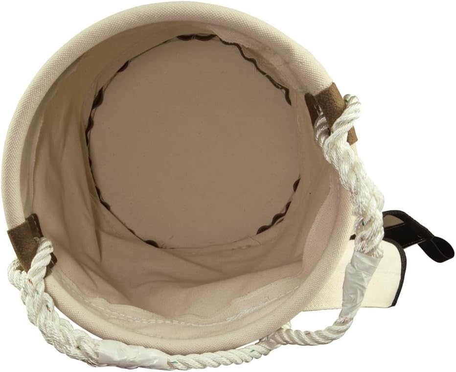Klein Tools 5104VT Leather Bottom Bucket with Velcro Top Featuring Multiple A...