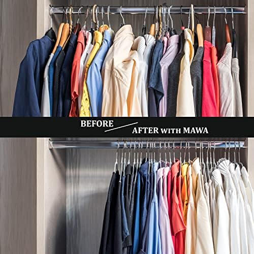 Mawa by Reston Lloyd Silhouette Ultra-Thin Series, Non-Slip Space Saving Shir...