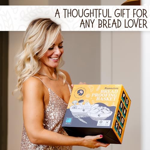 Superbaking Sourdough Banneton Bread Proofing Basket, 9" Round & 10&...