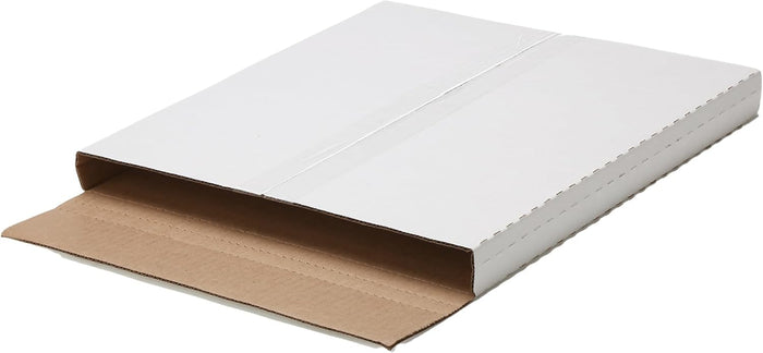 The Boxery 100 Pack - 45RPM Strong Record Mailer Boxes | 7.5" x 7.5" x 1" | Height-Adjustable - Perfect for Mailing 45RPM Records, Record Album Mailer, Album Box