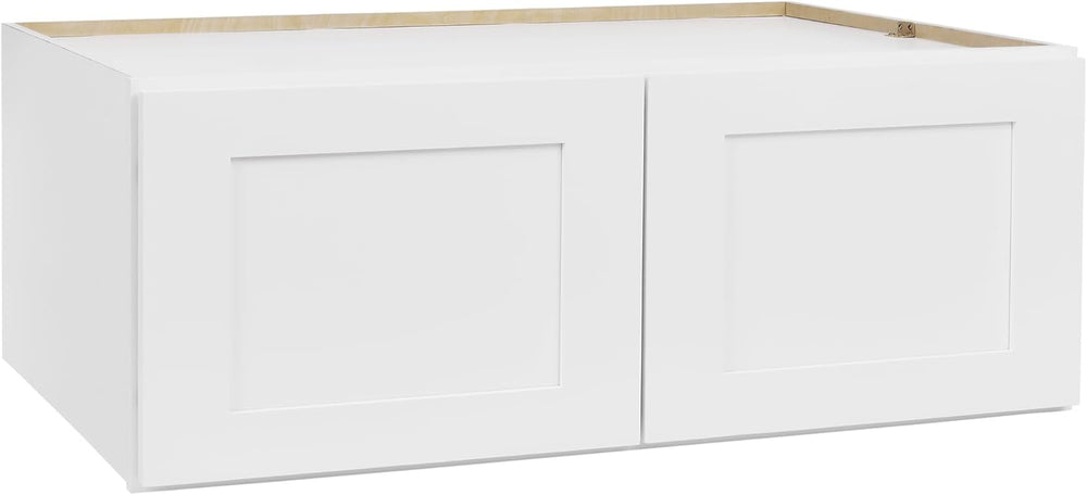 White Shaker Wall Cabinet - Ready to Assemble, Perfect for Kitchen, Laundry, ...