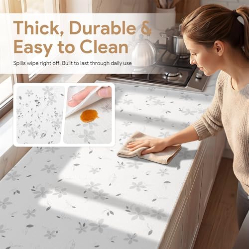 Shelf Liner Floral 10Rolls*12'' X 120'' Drawer Liner for Kitc...