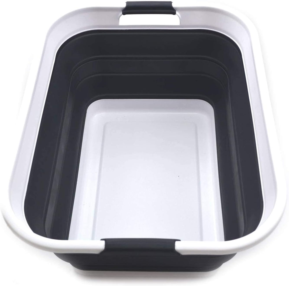 SAMMART 42L(11 gallon) Collapsible Plastic Laundry Basket-Foldable Pop Up Sto...