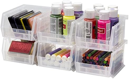 Akro-Mils 30210 AkroBins Plastic Storage Bins, Space-Saving Stackable Bins fo...