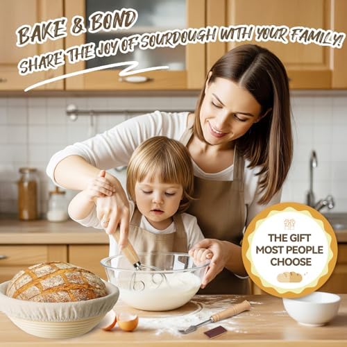 Kikcoin 9" & 10" & 10" Banneton Bread Proofing Basket ...