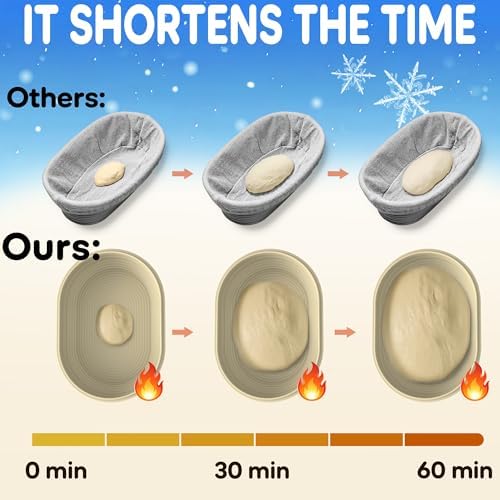 Upgraded Electric Heated Silicone Dough Proofing Box with Reliable Timer &amp...