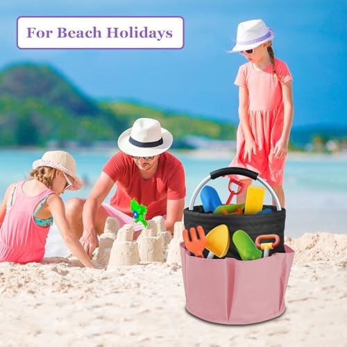 2Pcs 17L Shower Caddy with 6 Pockets, Portable Cleaning Caddy in 600D Oxford ...