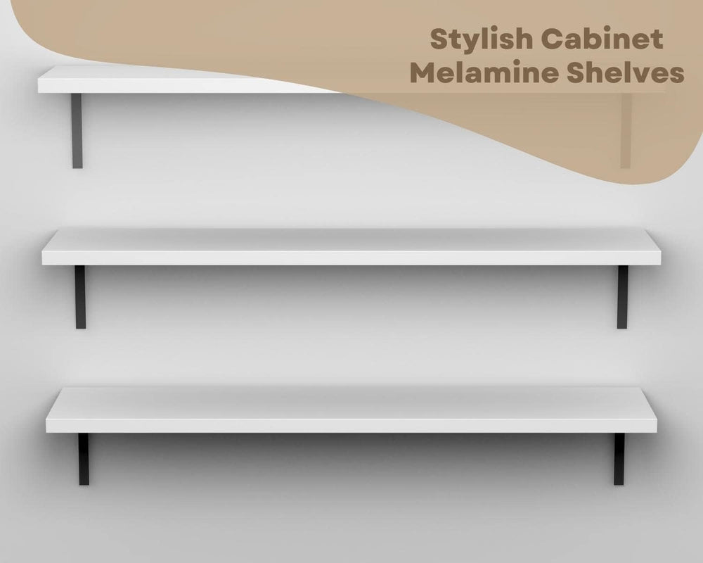 Cabinet Shelf Melamine 3/4In, Custom, Cut to Size. (14In Depth, 31In Length),...