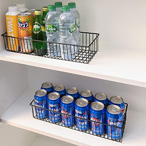 Farmhouse Décor Metal Wire Organizer Storage Basket Bin(4 Pack)-Toilet Paper ...