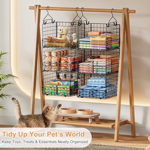 Sonyabecca 3-Tier Closet Organizers and Storage, Foldable Stackable Wire Bask...