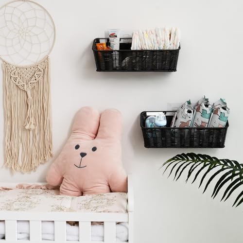 GRANNY SAYS Hanging Wall Basket, Wall Mount Basket for Kitchen, 2 Pack