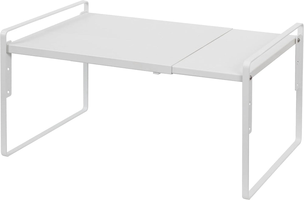 Nxconsu Cabinet Shelf Riser, Adjustable Cabinet Organizer, 10.3" Deep White