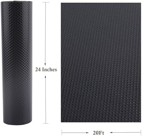 Cabinet Shelf Liner 24 Inch Wide X 20 Ft Non-Slip Kitchen Drawer Liners Water...