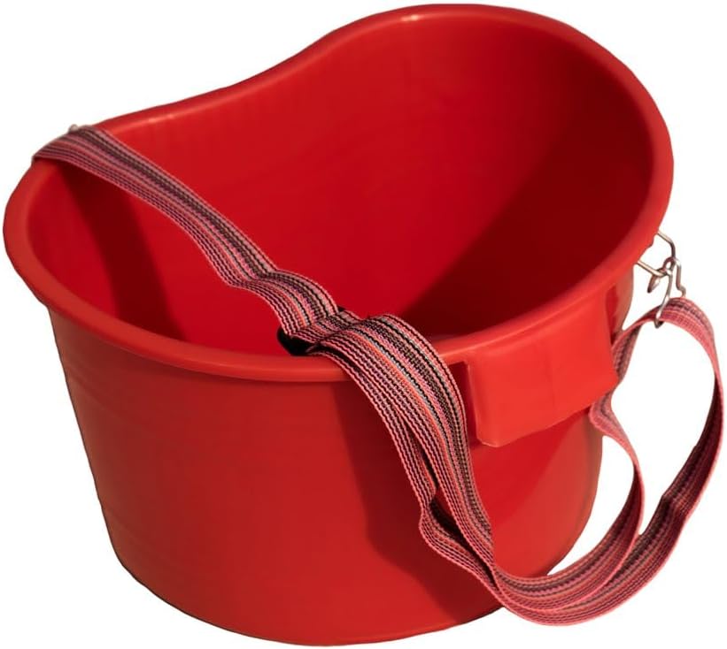 Zenport AG430R Cherry Harvest Kidney Bucket w/Strap, Great for Cherries, Figs...