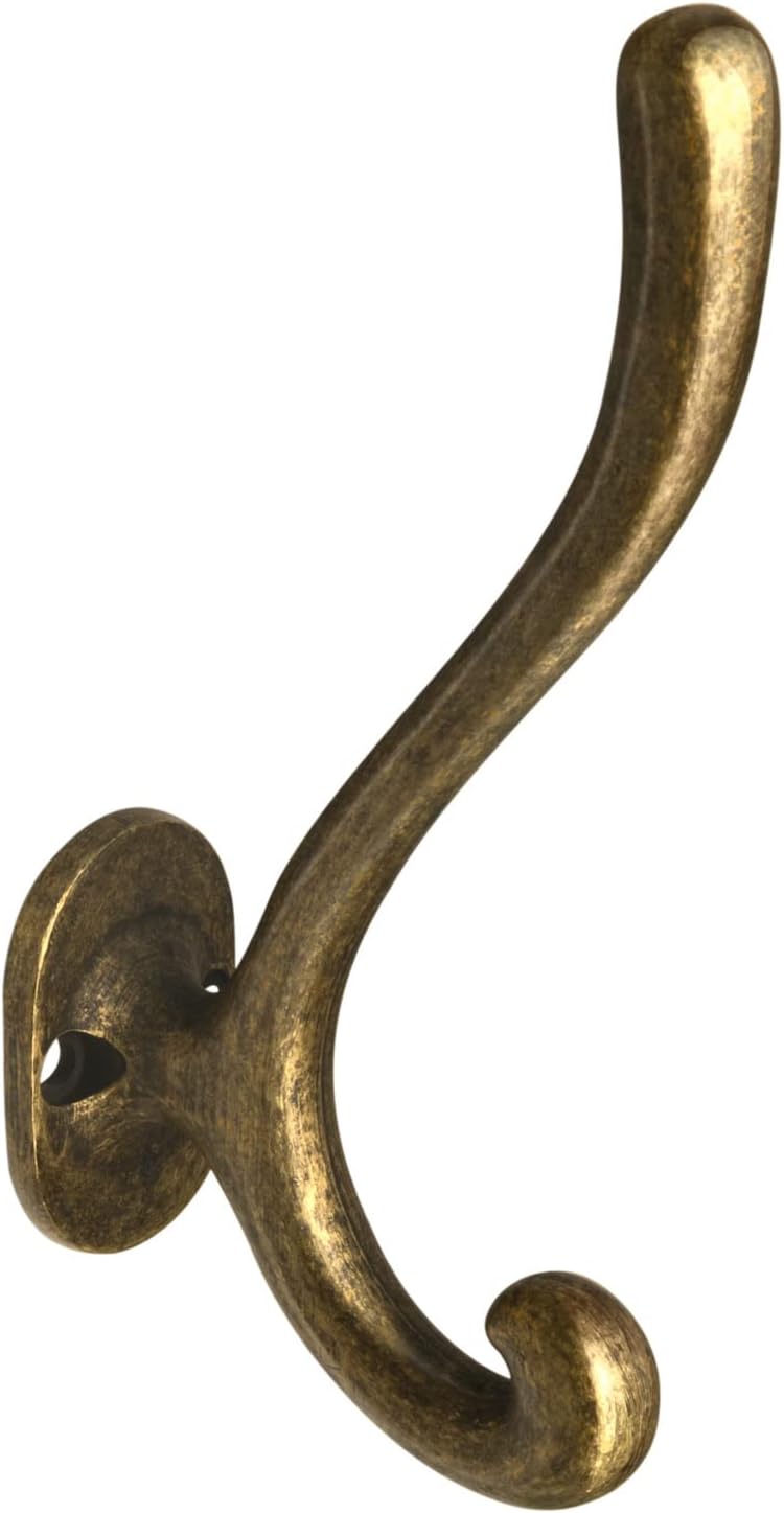 Goo-Ki Vintage Retro Antique Brass Zinc Alloy Coat Hooks - Affordable Luxury ...
