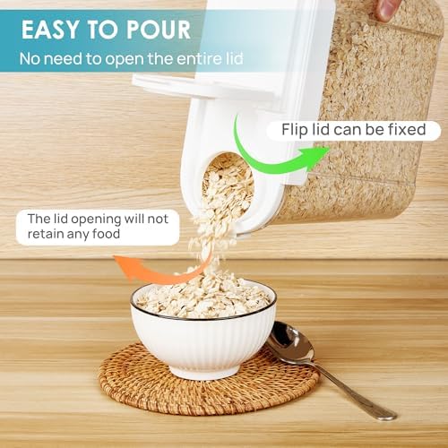 Vtopmart 24 PCS Food Storage Container Sets and 3 PCS Cereal Containers