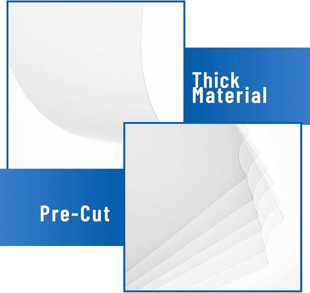 Frienda Wire Shelf Liners,24 x 60 Inch,Clear,Set of 5