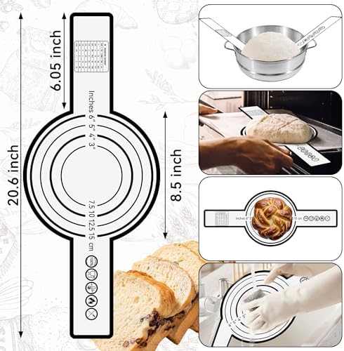 Sourdough Starter Kit, 24PCS Sourdough Bread Baking Supplies, 9"Round &a...