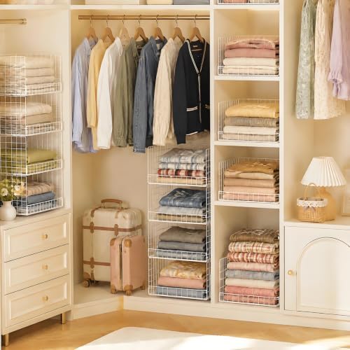 Stackable Closet Organizers and Storage, Closet Shelf Organizer System