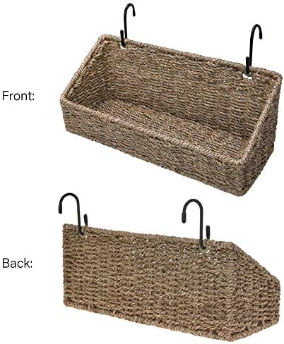 StorageWorks Woven Wall Baskets for Storage, Hanging Baskets for Organizing