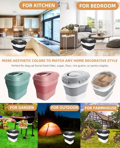 30-35 Lbs Dog Food Storage Container Collapsible Dog Food Container