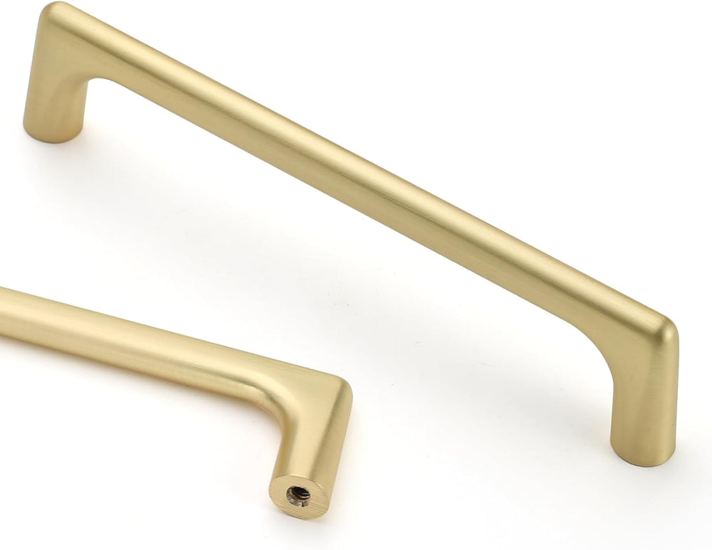 Asidrama 30 Pack 5 Inch(128mm) Brushed Gold Cabinet Pulls Cabinet Handles Cup...