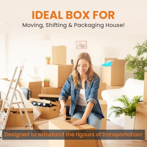 Ucanpack 8"L x6"W x6"H Cardboard Storage Box, 25 Pcs Large Mov...