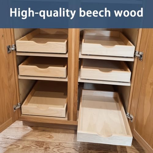 Pull Out Cabinet Drawers - 6x2 Size Options (12-23'W,18-21'D), Pre-As...