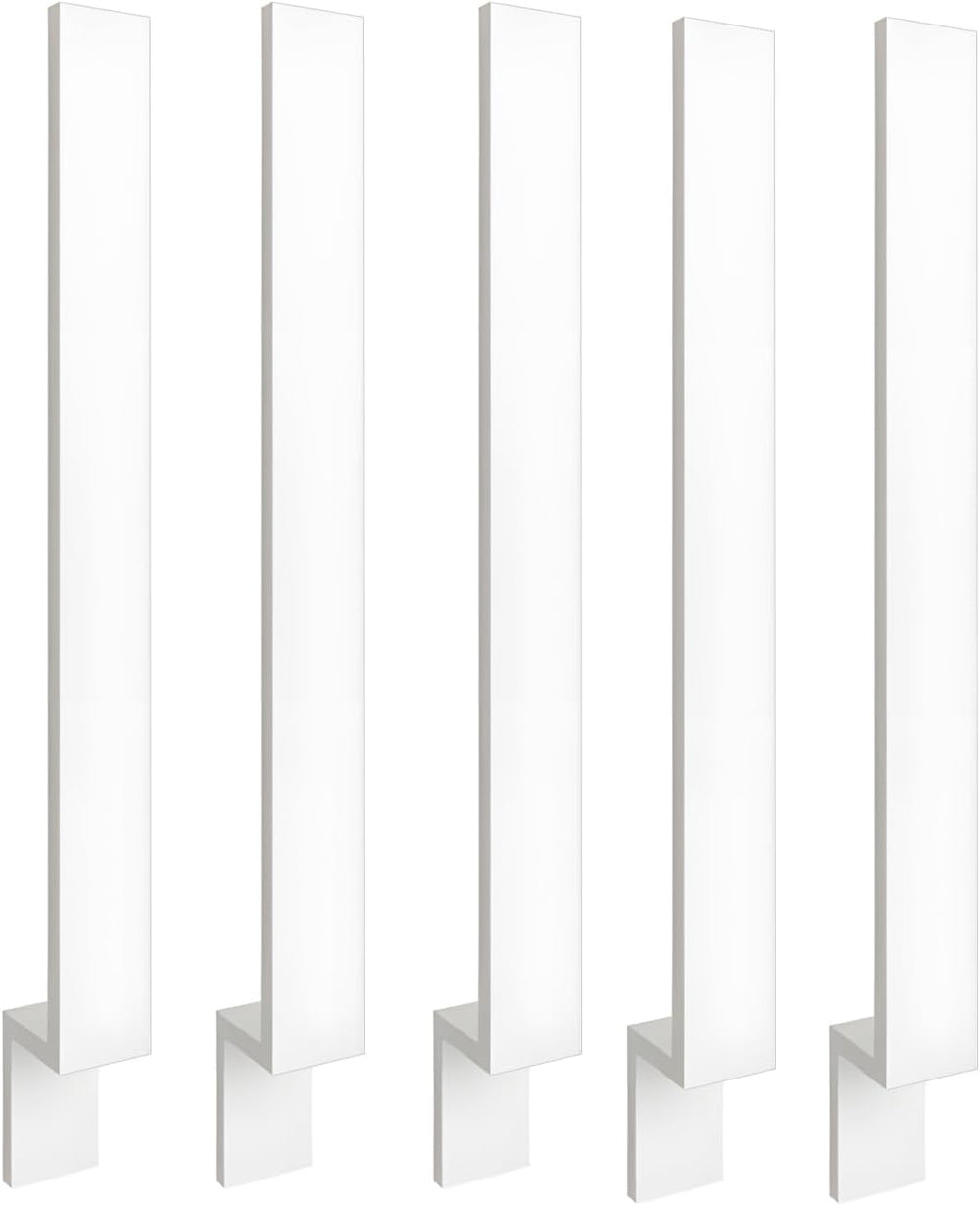 3" White Solid Wood Kitchen Base Cabinet Filler Strips, 5-Pack