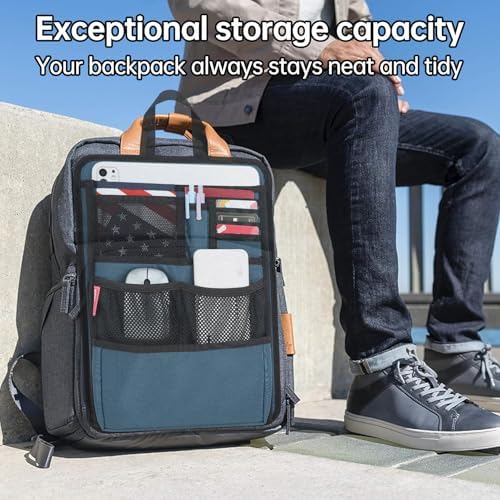 Rugged Silm Backpack Organizer Insert for Laptop A4 Binder Paperwork Document...
