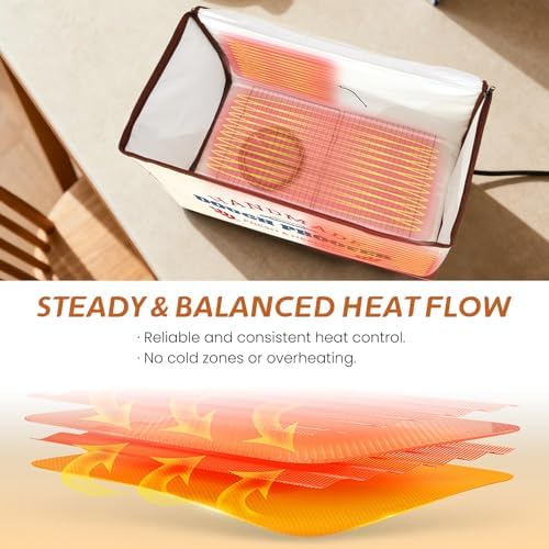 Extra Large Dough Proofing Box50-130°F, 3-Sided Heat 24HTimer