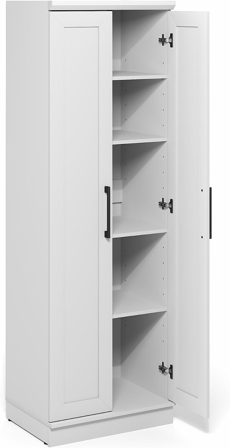 Furinno Robin Storage Cabinet, 5-Tier Pantry Cabinet with Adjustable Shelves,...