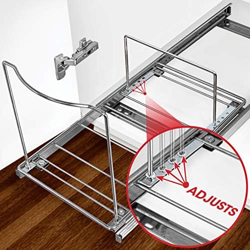 LYNK PROFESSIONAL® Pull-Out Trash Can Drawer – Sliding Organizer for Kitchen ...