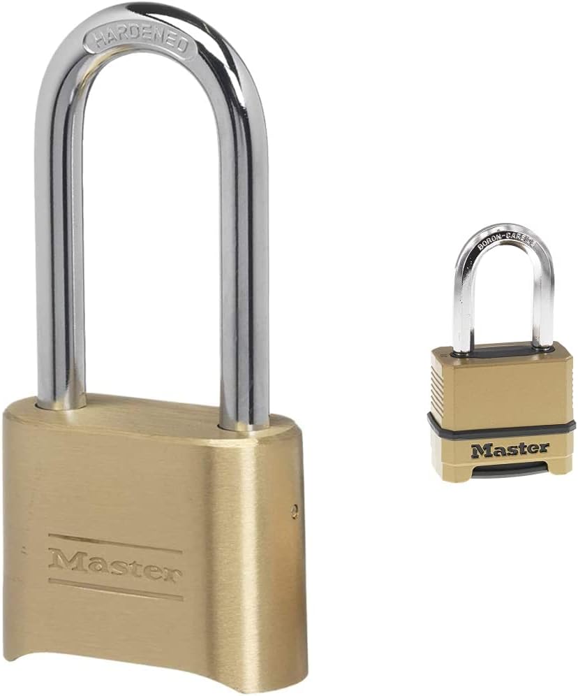 Master Lock Indoor & Outdoor Combination Locks with Weatherproof Padlocks